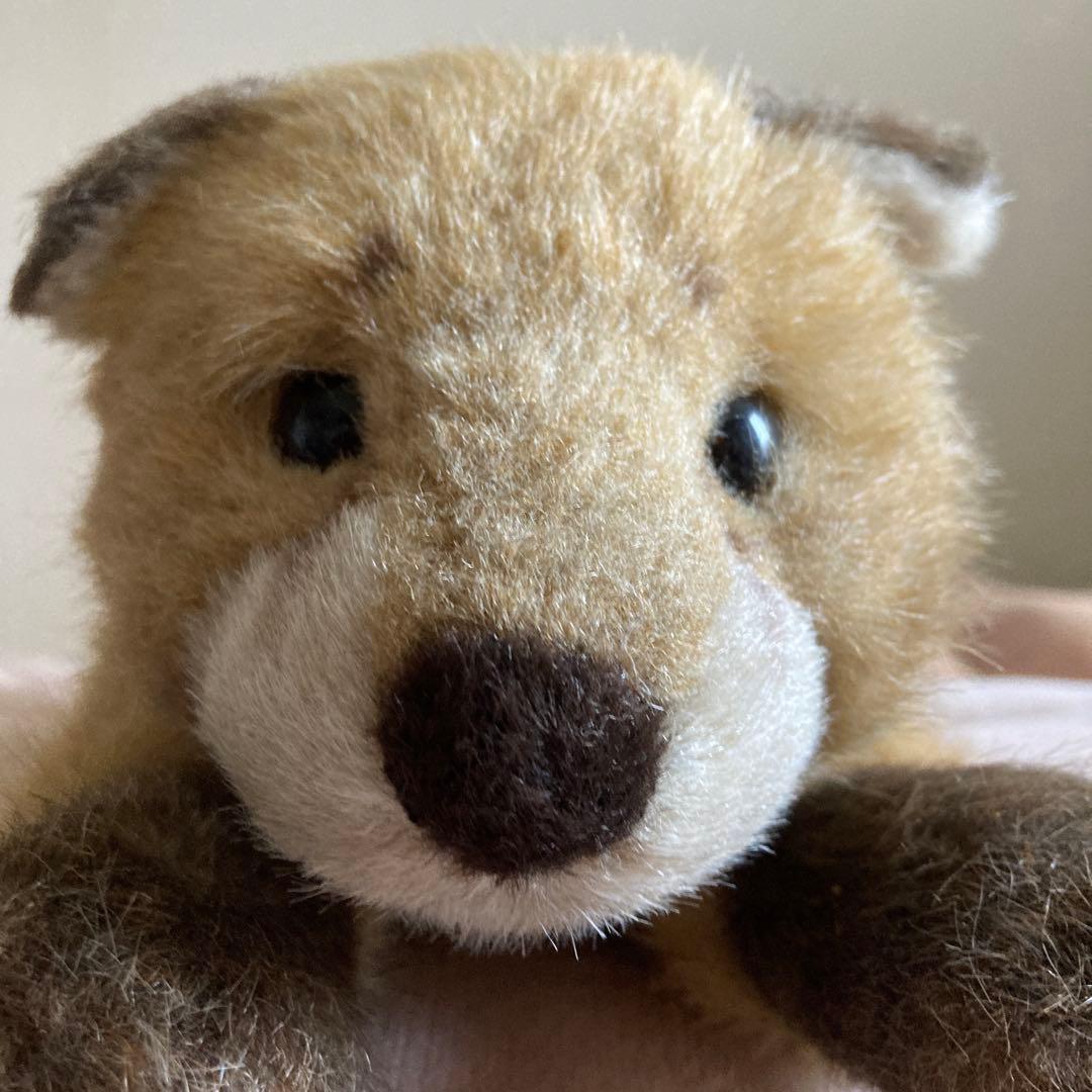 やまね工房　落合けいこ　きつねの赤ちゃん　寝そべり　ぬいぐるみ　中古品　紙タグ付