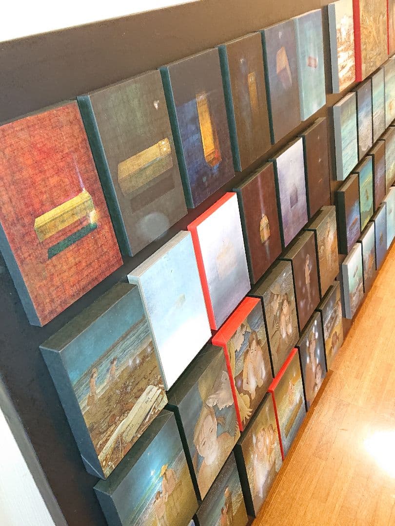 日本画家堤進の平面ポップアート 作品 。ミクストメディア」