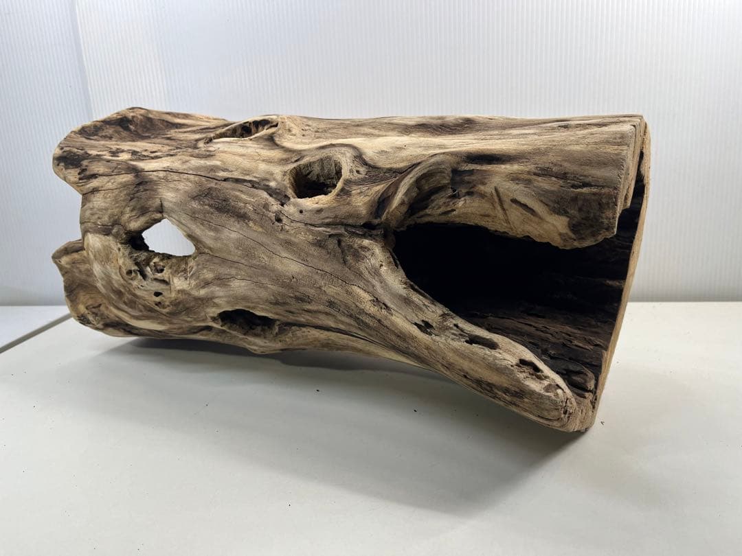 V95 アク抜き済み流木 爬虫類シェルター 登り木 インテリア 生け花