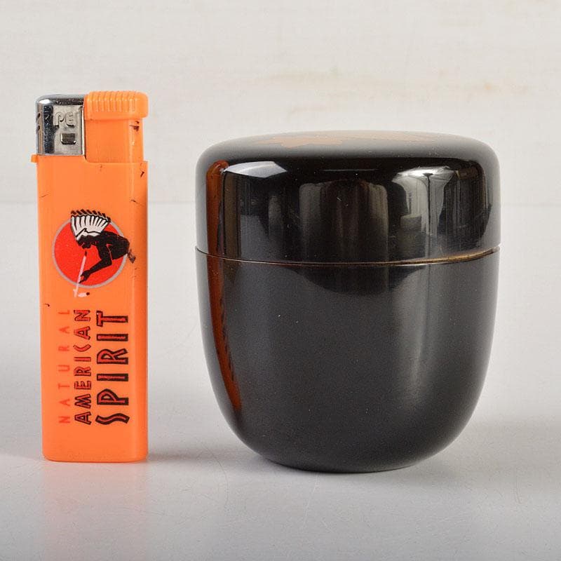 茶道具　塗師　比古田外記　蒔絵師　田中勝月　中棗　共箱　V　6787