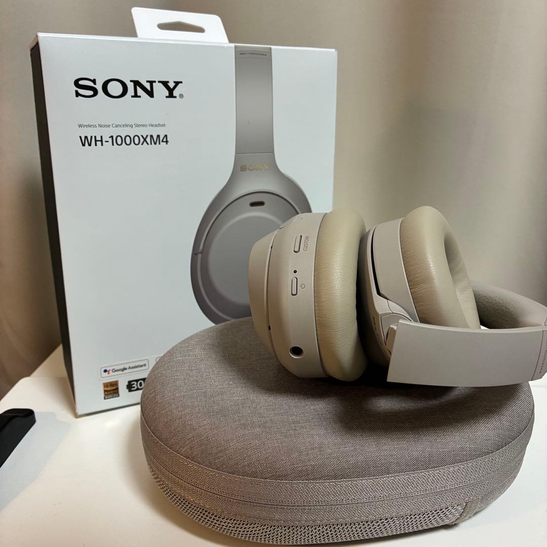 SONY WH-1000XM4 ワイヤレスヘッドホン ベージュ