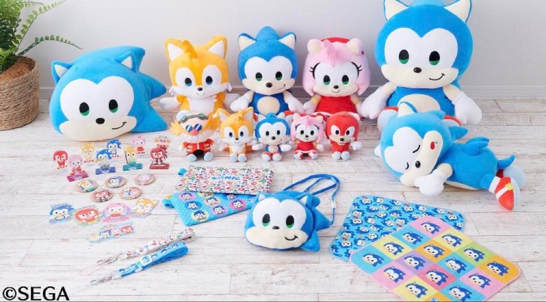 ソニックとテイルス　SONIC＆FRIENDS ソニックフレンズ ぬいぐるみM