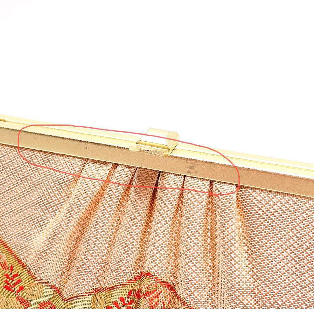 最終価格 美品 超特選 和装バッグ 草履 2点セット 花菱 フォーマル 着物