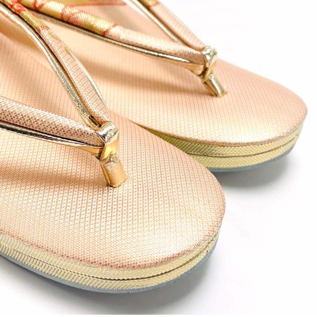 最終価格 美品 超特選 和装バッグ 草履 2点セット 花菱 フォーマル 着物