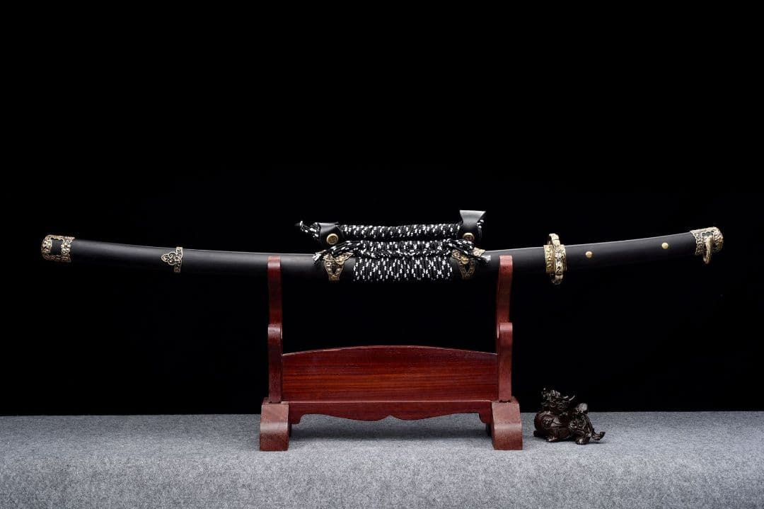 サクラ墨刃1135-武具 刀装具 日本刀　模造刀 居合刀 武士道 武蔵 鑑賞用