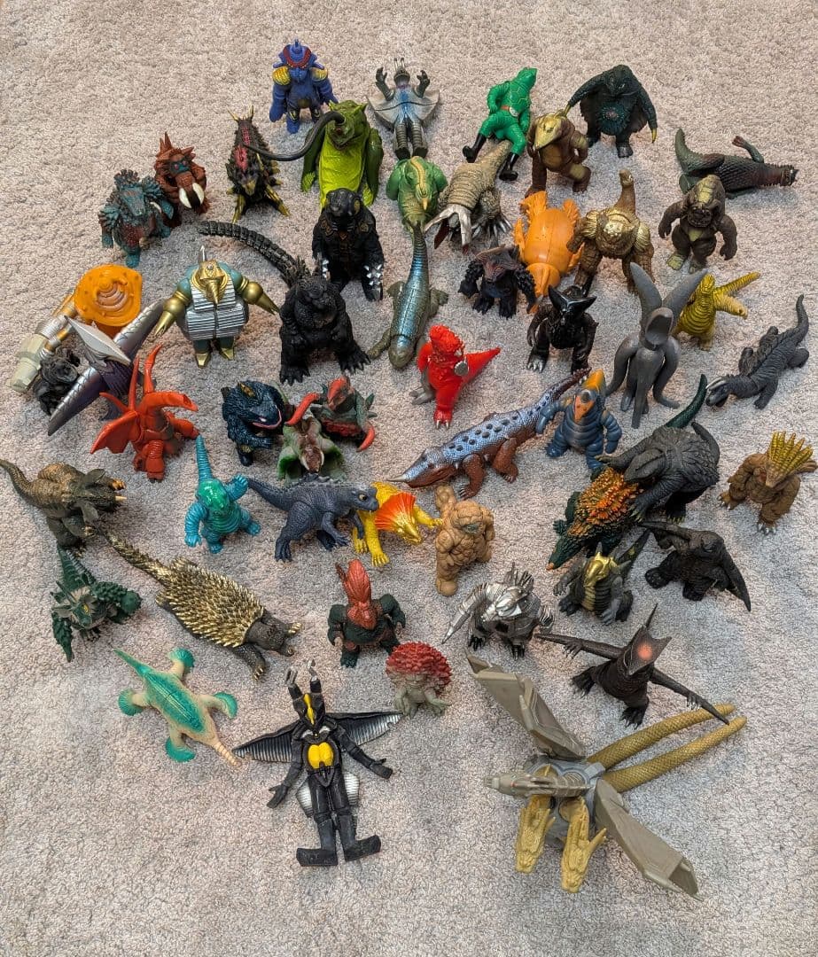 【まとめ売り】ゴジラ ウルトラマン 怪獣 フィギュア 当時物