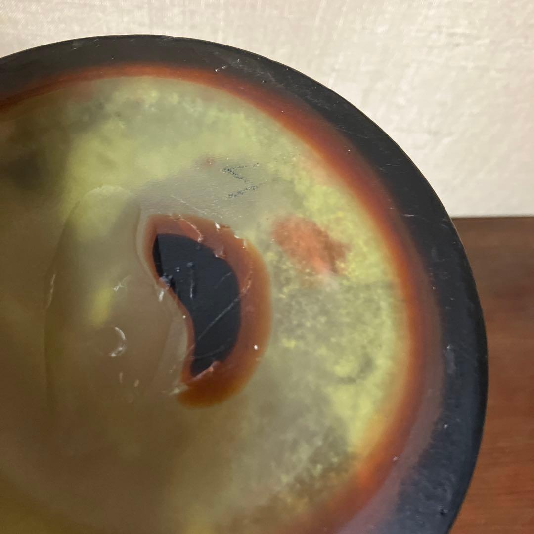 ドームナンシー　 花瓶　枯れ葉文　アール・ヌーヴォー