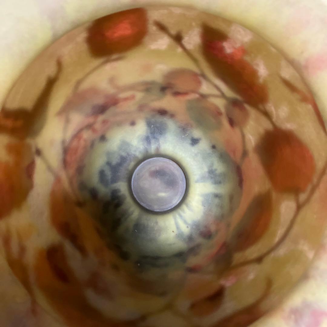 ドームナンシー　 花瓶　枯れ葉文　アール・ヌーヴォー