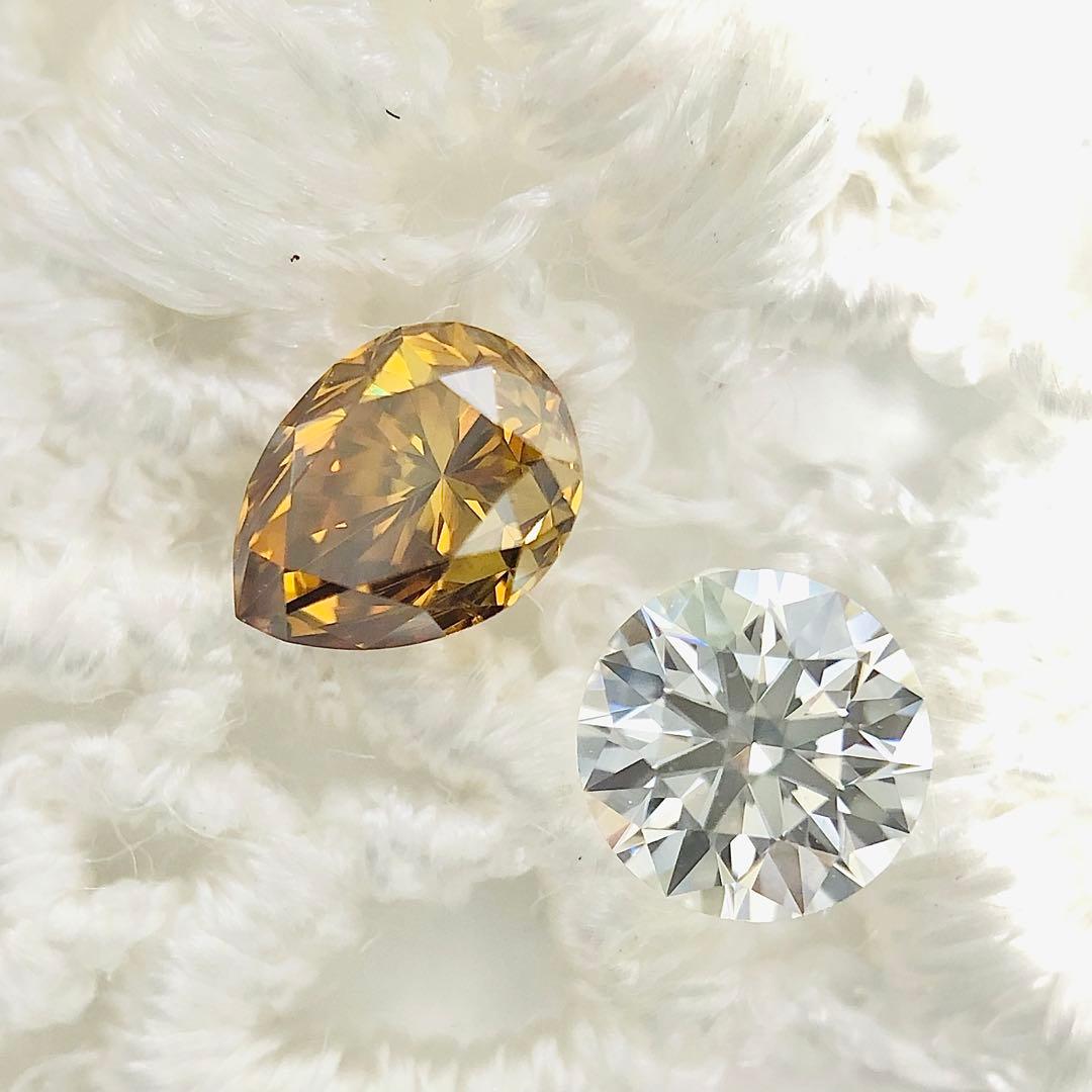 アクセサリー 0.259ct F.D.Brownish Yellow Orange SI-2