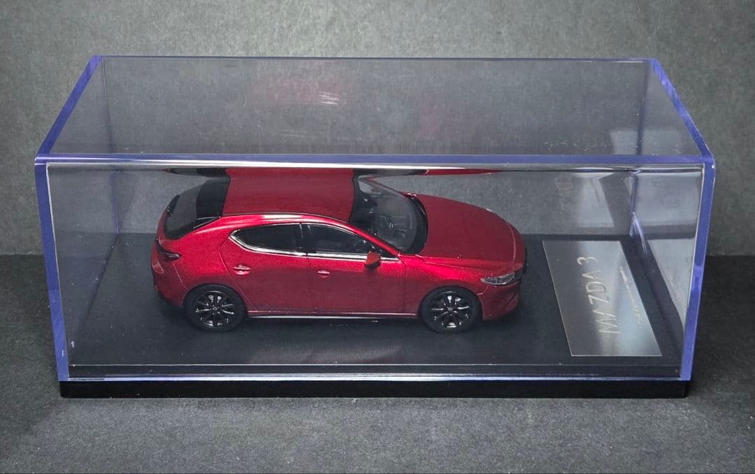 イ*き様 マツダ3 1/43 モデルカー ソウルレッドクリスタルメタリック ディ