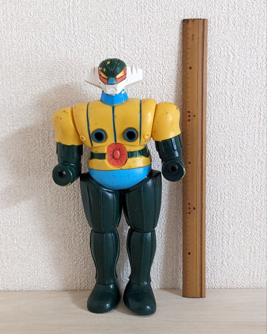 ゅ*ず様 【ジャンク】旧タカラ 鋼鉄ジーグ ひみつ武器付 当時物 ソフビ ダイナ