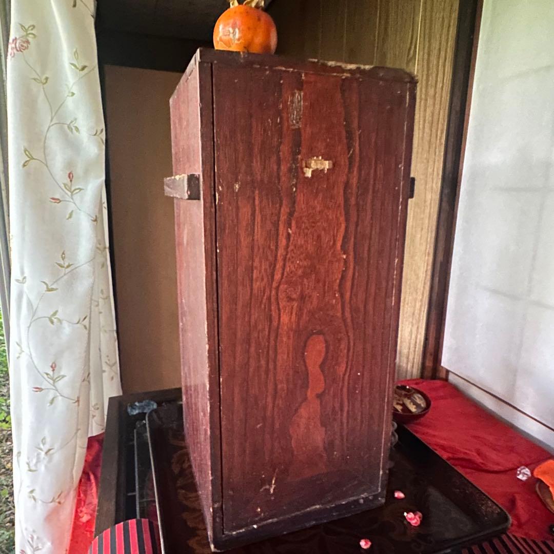 2213様感謝‼️総欅JAPAN蒔絵梅六点大名道具絵替り組子野弁当三対