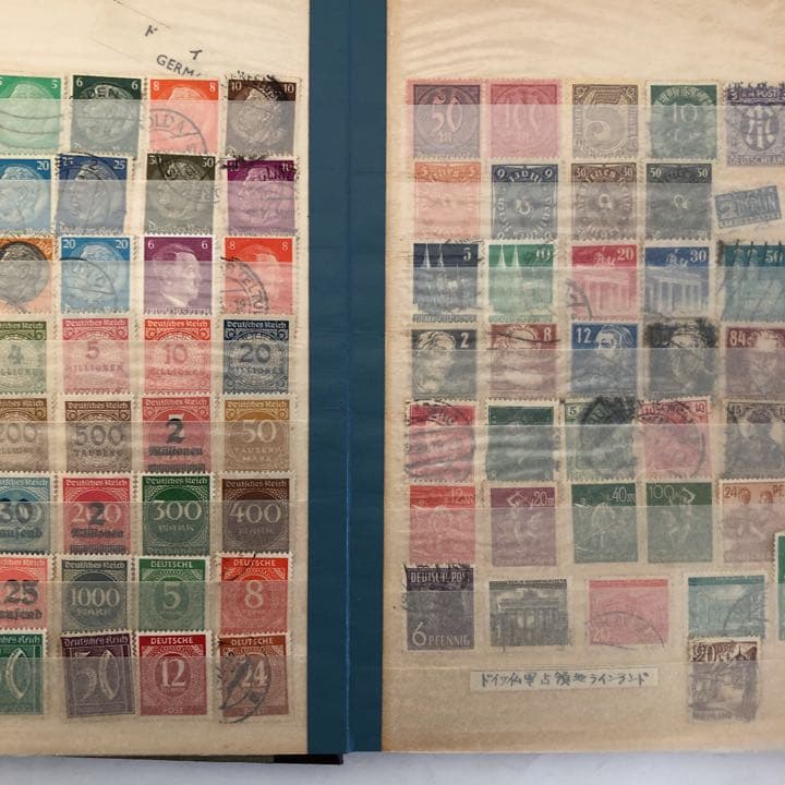 欧州使用済み切手帳　昭和時代　約360枚　海外　ヨーロッパ