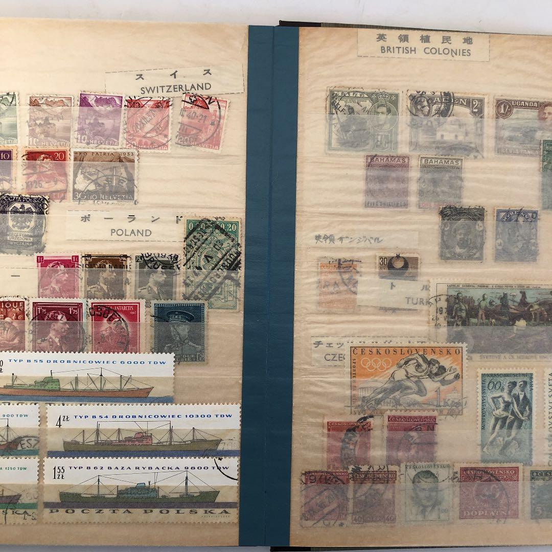 欧州使用済み切手帳　昭和時代　約360枚　海外　ヨーロッパ