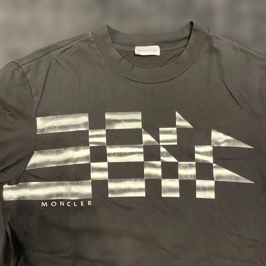 ニック 　MONCLER ブラック Tシャツ グラフィック