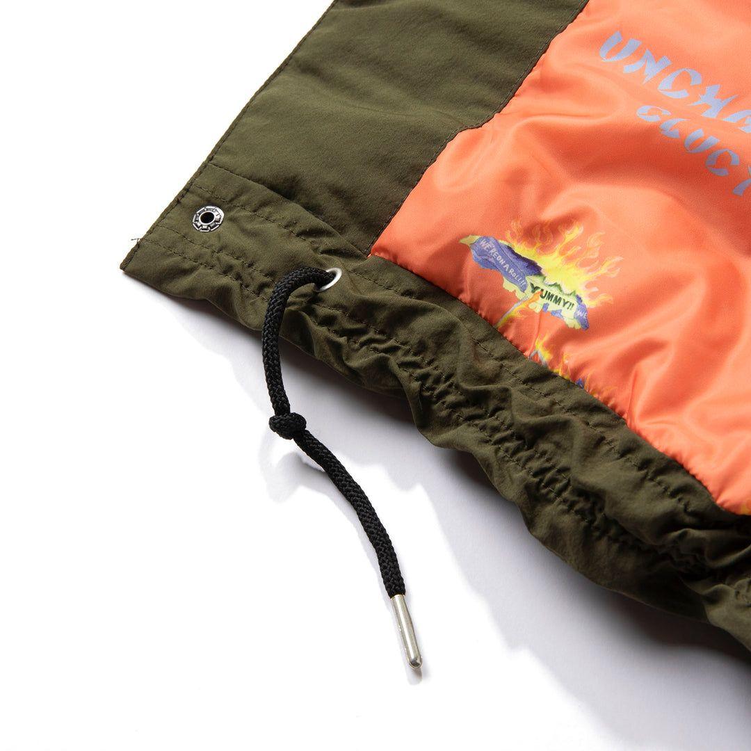 CLUCT オリーブ ボタン付きジャケット XLサイズ