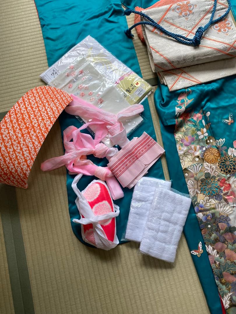 【振袖フルセット】　振袖　袋帯　フルセット　袴　謝恩会