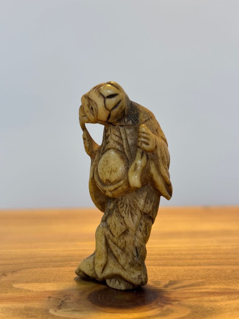 【希少】江戸時代〜明治時代　根付 仙人　アンティーク　印籠