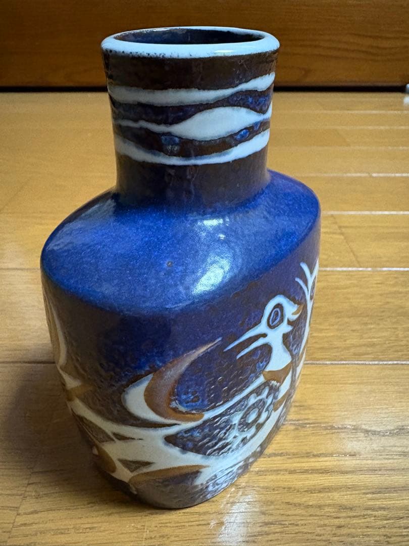 ロイヤルコペンハーゲン 花瓶　フラワーベース　鳥の模様