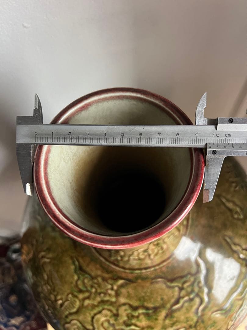 中国古美術　花瓶　在銘 大明宣德年製