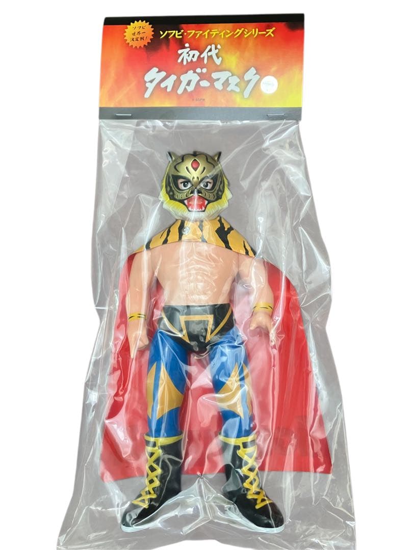 【新品未使用】メディコムトイ SFS 初代タイガーマスク(初期ゴールド版）