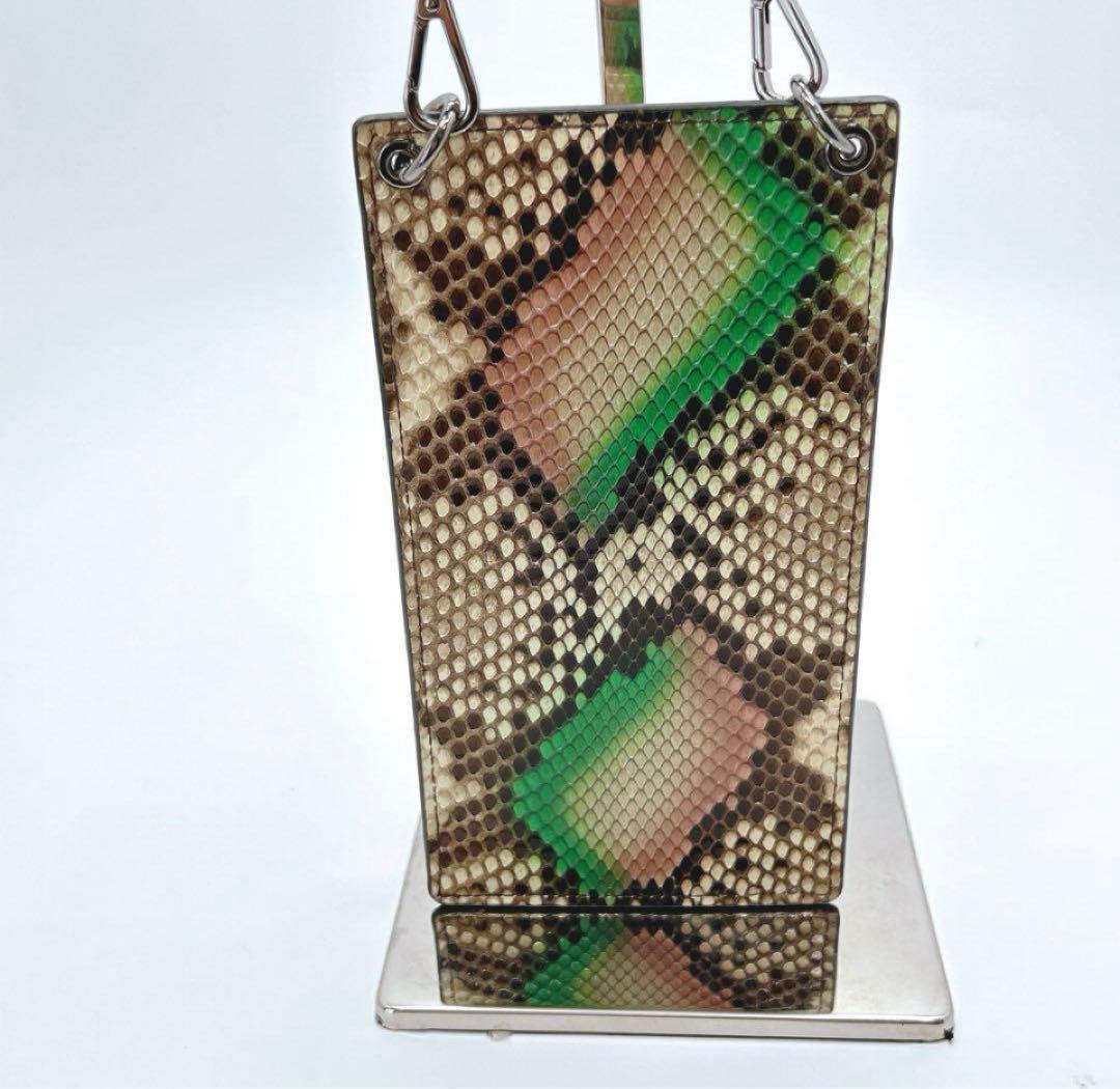 【希少】JIMMY CHOO パイソンレザー スマホショルダー 正規品 極美品