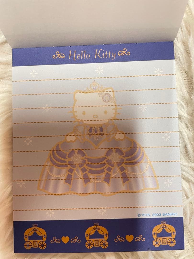 【レア】ハローキティ　海外限定メモ　プリンセスキティ
