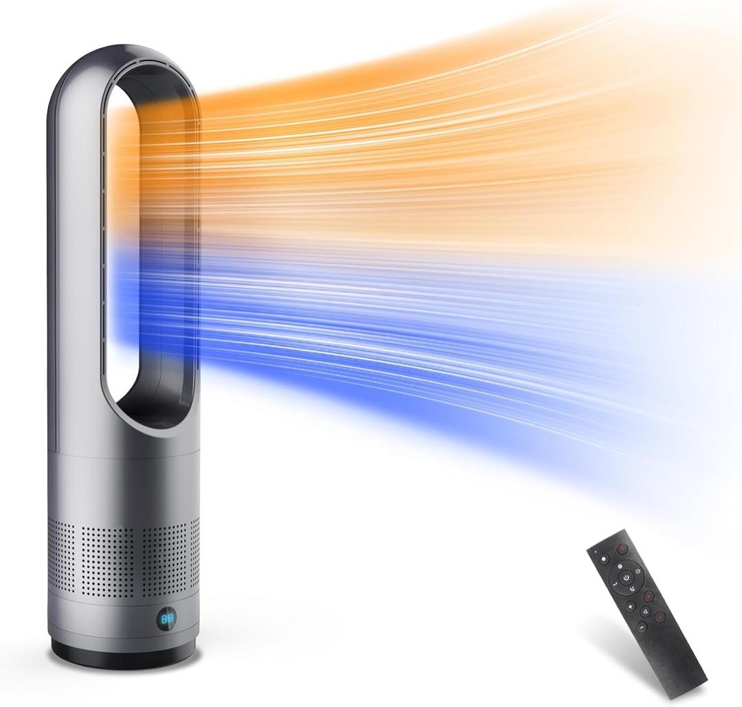 【2025年新型冷暖兼用・羽根なし】扇風機 タワーファン