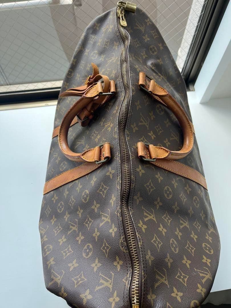 ルイヴィトン　旅行カバン　ボストンバック　キーポル　モノグラム　レトロ　総柄