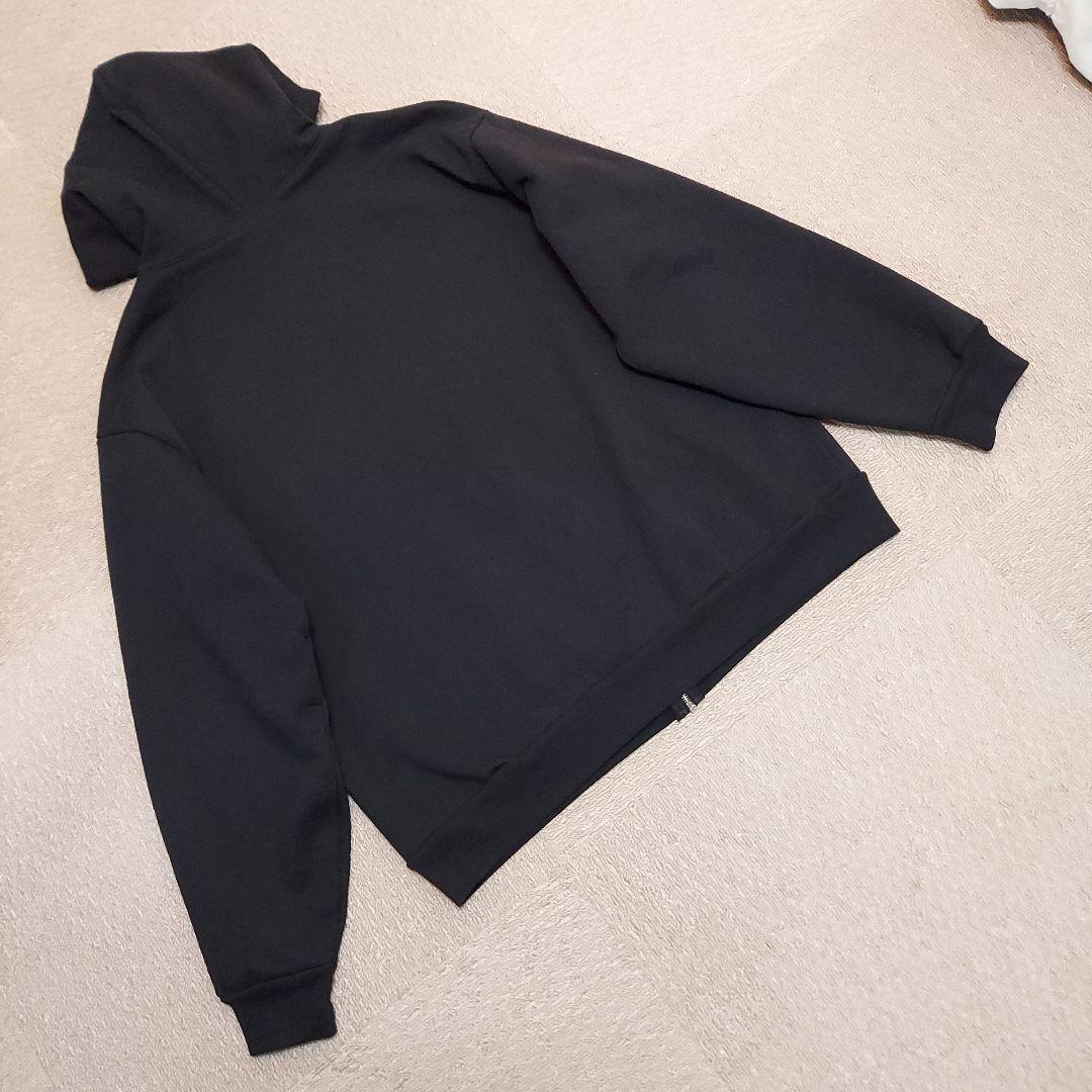 ロサンゼルスアパレル　14オンス　ブラック　裏起毛 ジップパーカー　サイズ L