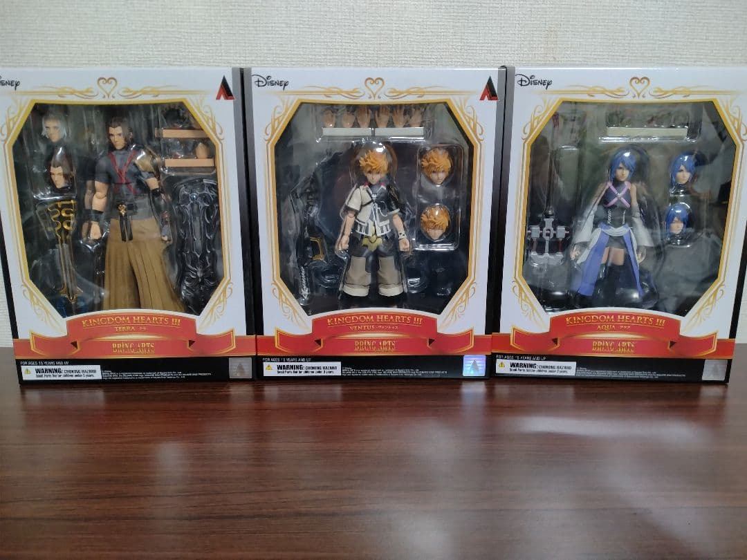 キングダムハーツ ブリングアーツ テラ ヴェントゥス アクア フィギュア