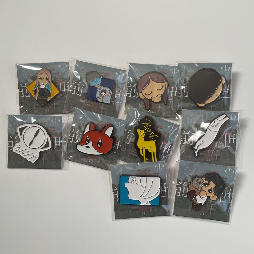 ヨルシカ　ピンバッジ　前世　ガチャガチャ　10個セット