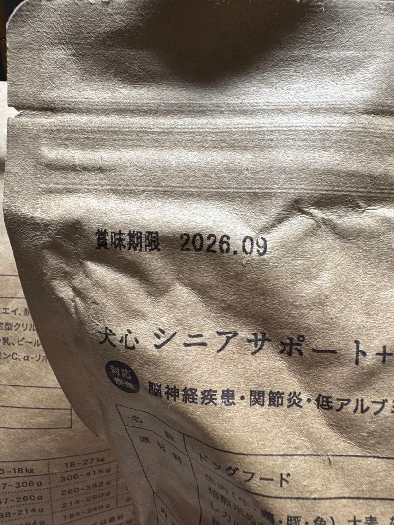 犬心 シニアサポート+ ドライフード×5袋