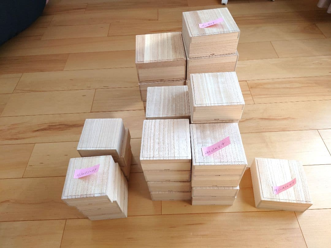 最終値下げ価格【新品】桐箱　工芸品日本製　木製桐箱30個セットまとめ売り