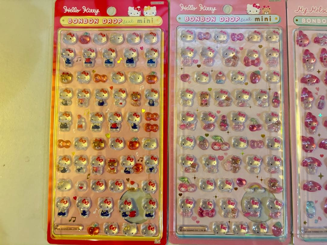 【正規品】ボンボンドロップシール　ミニ　サンリオ　全8種コンプリートセット