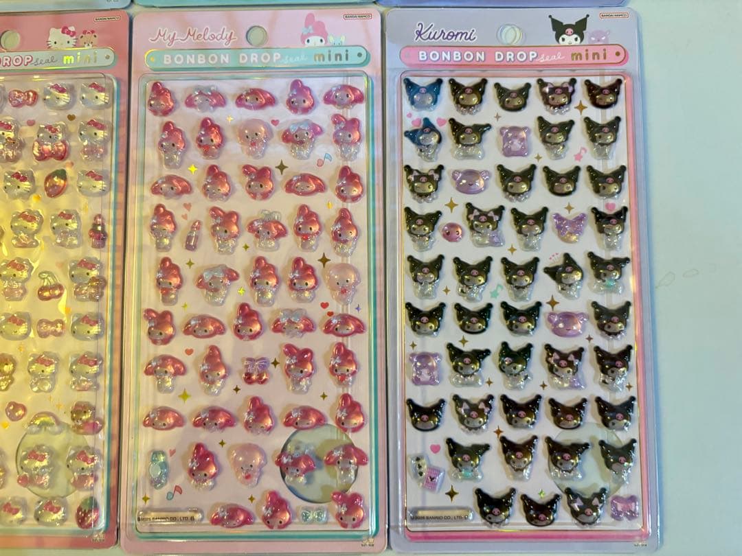 【正規品】ボンボンドロップシール　ミニ　サンリオ　全8種コンプリートセット