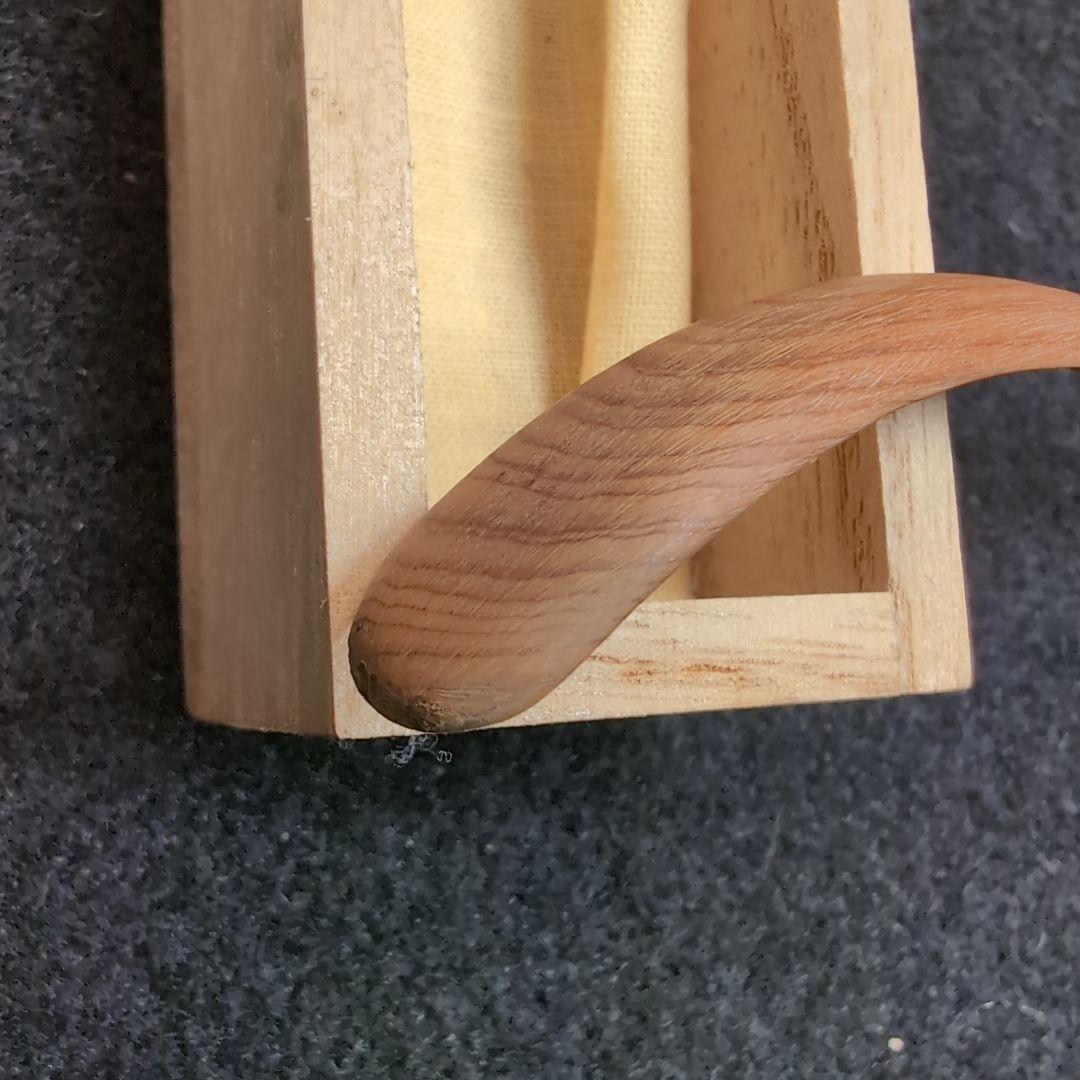 【銘木一位】木製 茶杓 銘品　桐箱入り　木目の美しい　極上品