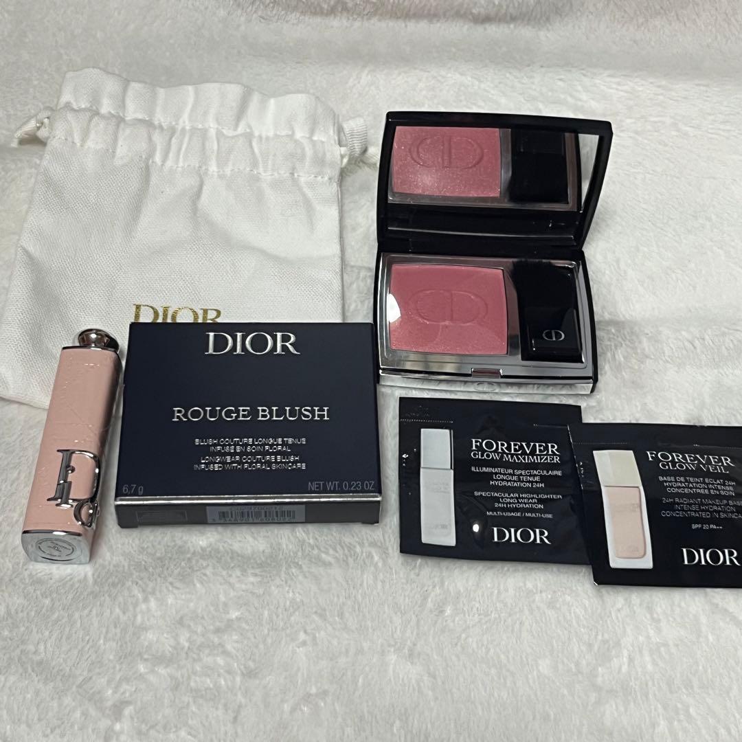 Dior スキン ルージュ ブラッシュ ピンクキルティングケース tutu