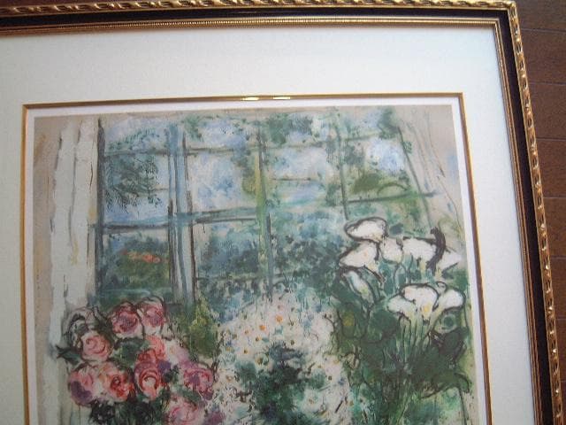 ORANGE！！！　大判！シャガール：リトグラフ「白い窓」