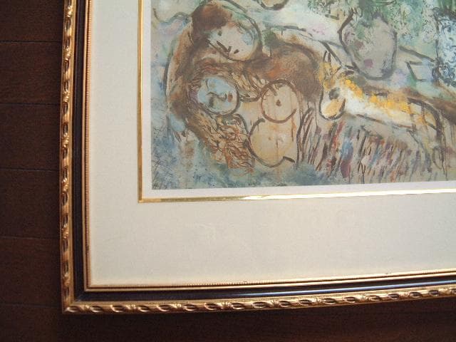 ORANGE！！！　大判！シャガール：リトグラフ「白い窓」