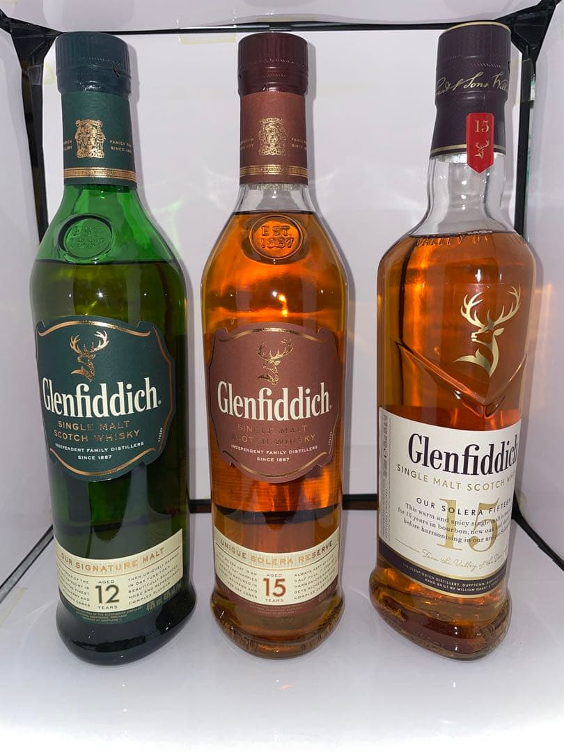 [新品未開封]グレンフィディック 12年/15年ソレラリザーブ飲み比べセット3本