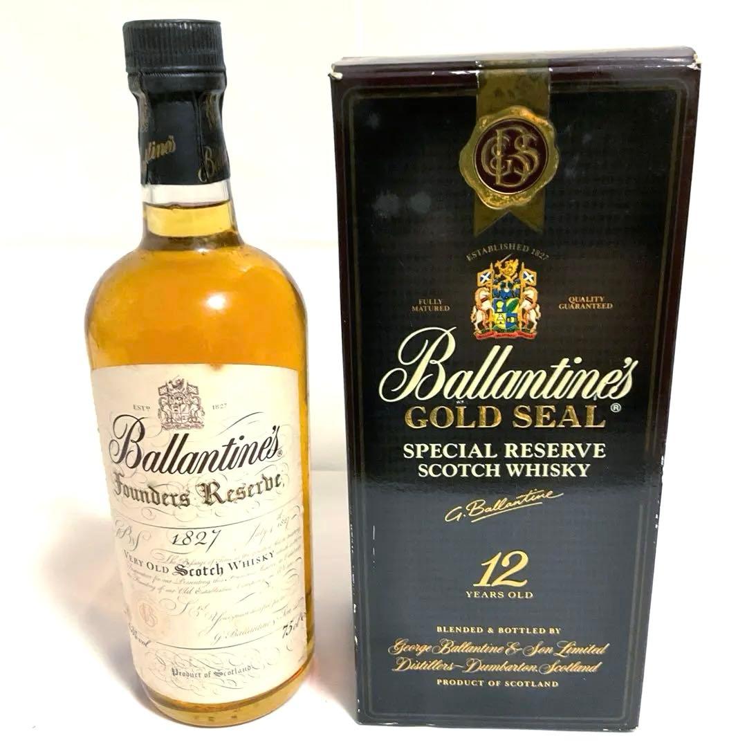 バランタインファウンダーズ1827 ゴールドシール12年　2本セット　未開封02