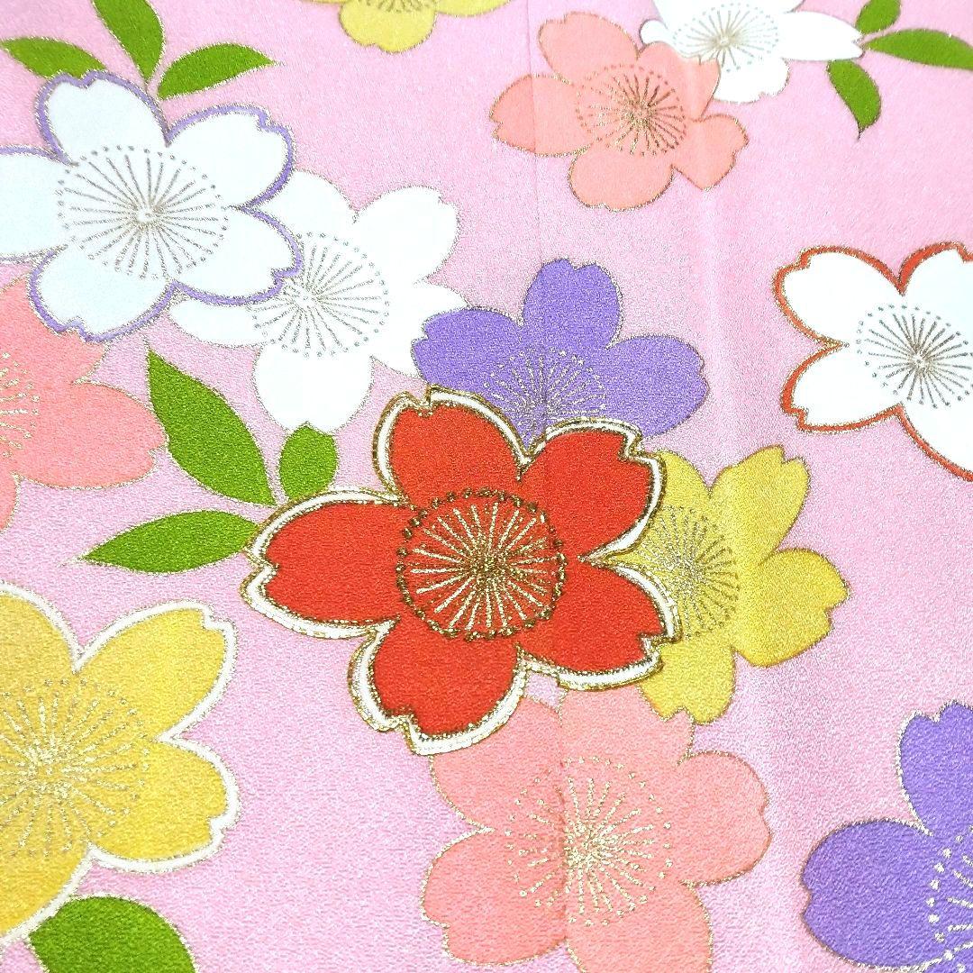 千總☆正絹☆彩り鮮やかな桜尽くし☆伝統＋モダンなテイストの7歳七五三向け祝い着