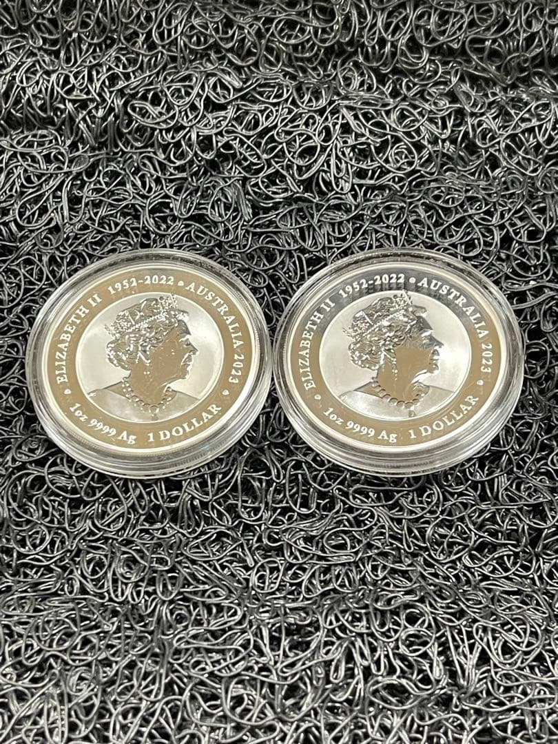 ph198002  2023年赤金彩カラー『赤龍＆金鯉』 銀貨 「龍と鯉」