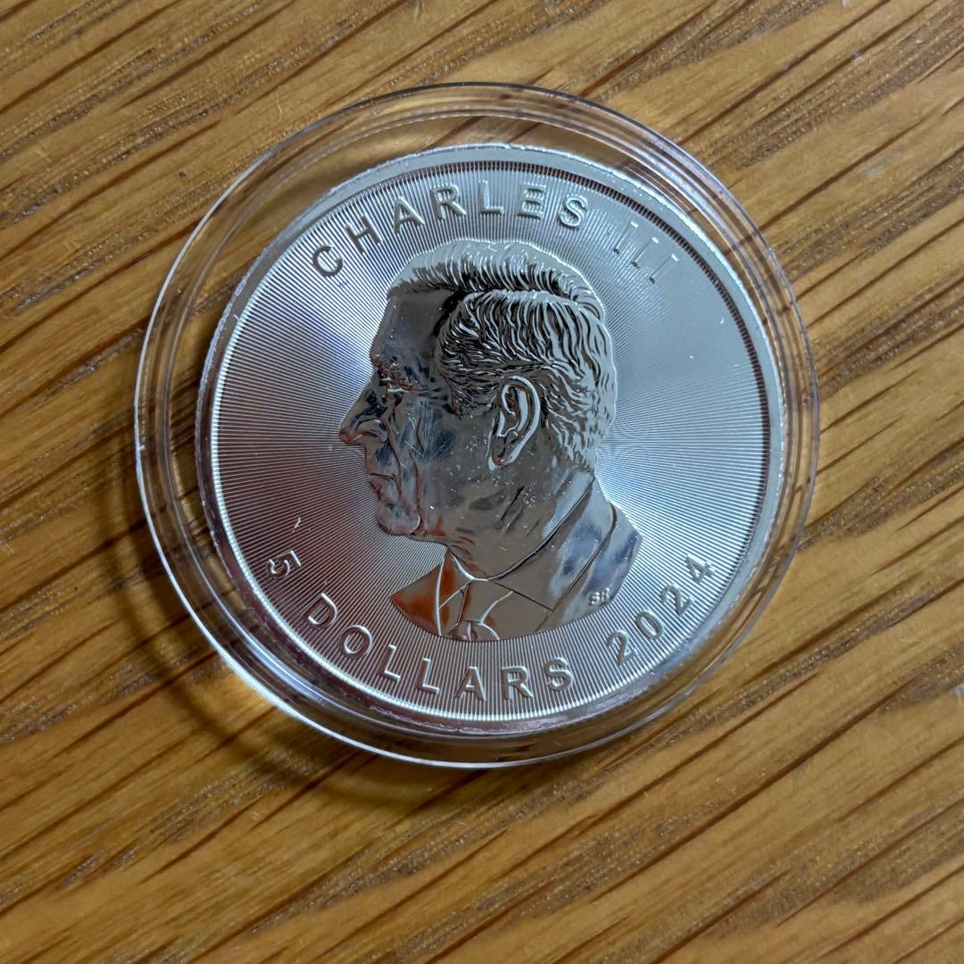 【世界限定100枚】メイプル銀貨 ミツバチ 蜜蜂 曼荼羅 2024 1オンス