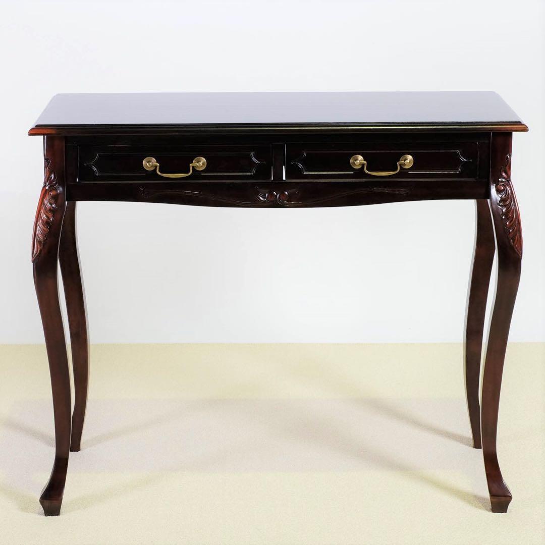 H 新品 コンソールテーブル アジアン 机 デスク サイドテーブル アンティーク