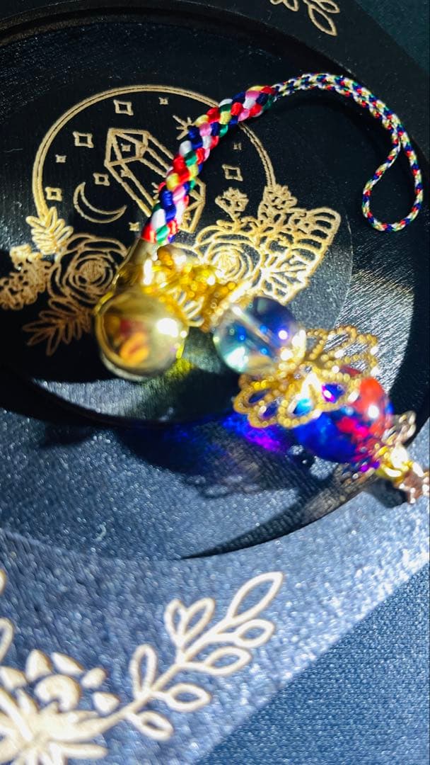 綺麗な綺麗な2連ブルー瑪瑙、紫山天珠⭐️