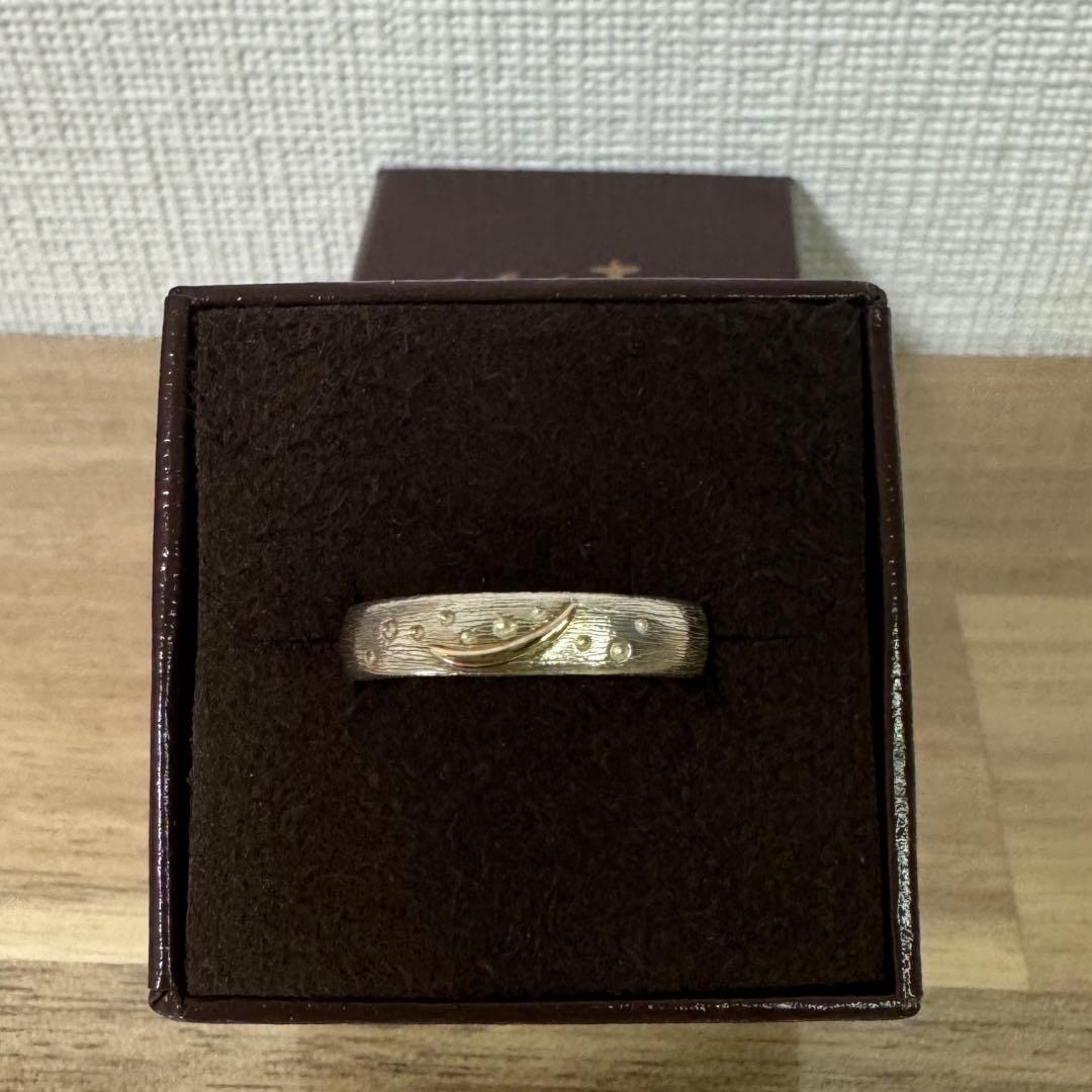 専用 agete シルバーk5 三日月リング