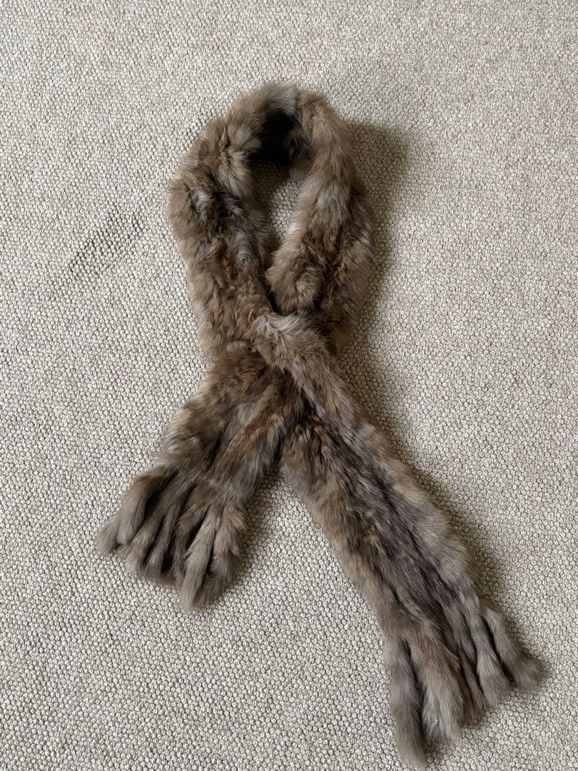 定価10万 極美品 ロシアンセーブル ファー マフラー ストール