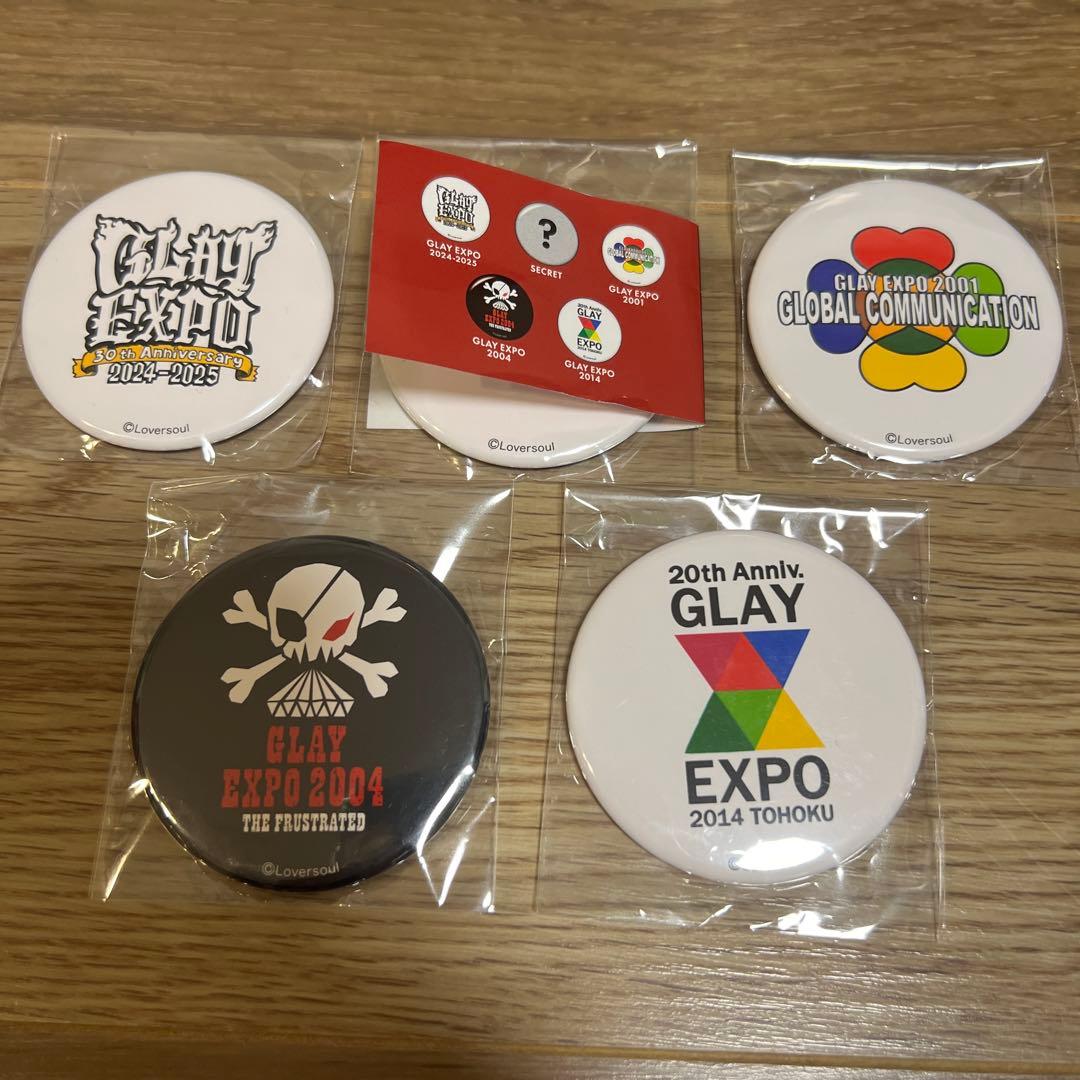 GLAY DRIVE CAFE 限定 缶バッジ ガチャ コンプリートセット